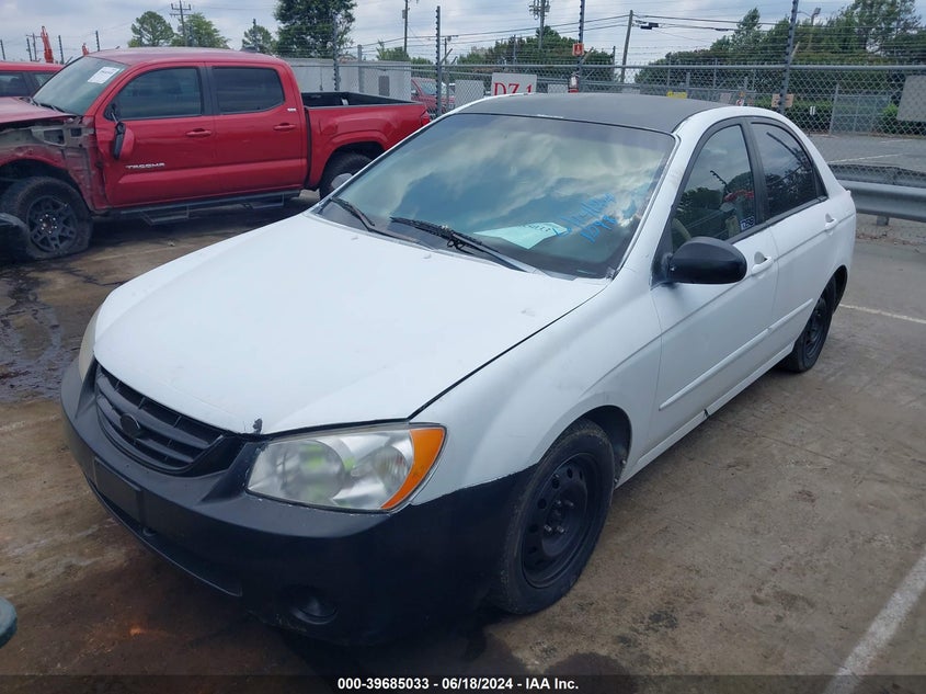 2006 Kia Spectra Ex/Lx/Sx VIN: KNAFE121165301098 Lot: 39685033