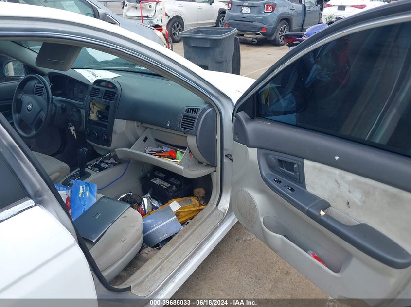 2006 Kia Spectra Ex/Lx/Sx VIN: KNAFE121165301098 Lot: 39685033