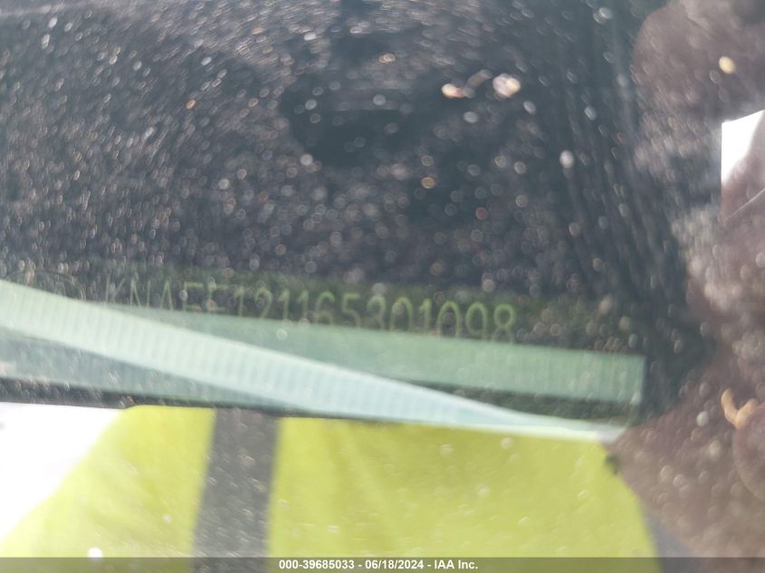 2006 Kia Spectra Ex/Lx/Sx VIN: KNAFE121165301098 Lot: 39685033