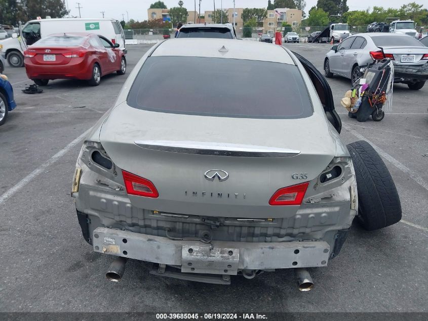 2008 Infiniti G35 VIN: JNKBV61E08M208759 Lot: 39685045
