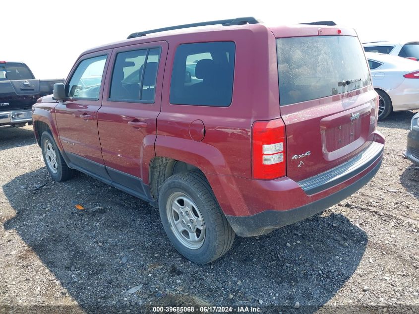 2014 Jeep Patriot Sport VIN: 1C4NJRBB5ED841155 Lot: 39685068