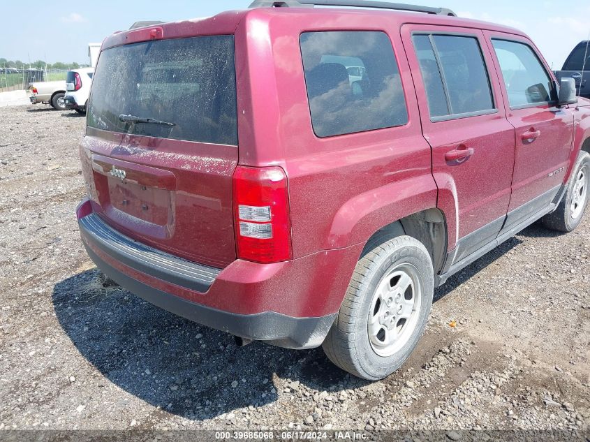 2014 Jeep Patriot Sport VIN: 1C4NJRBB5ED841155 Lot: 39685068