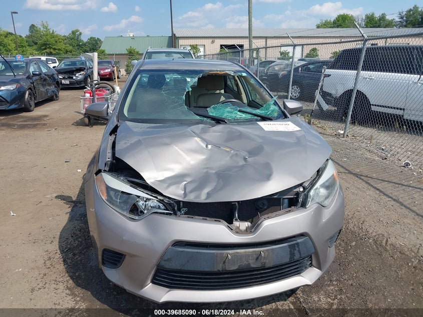 2014 Toyota Corolla Le VIN: 2T1BURHE7EC125091 Lot: 39685090