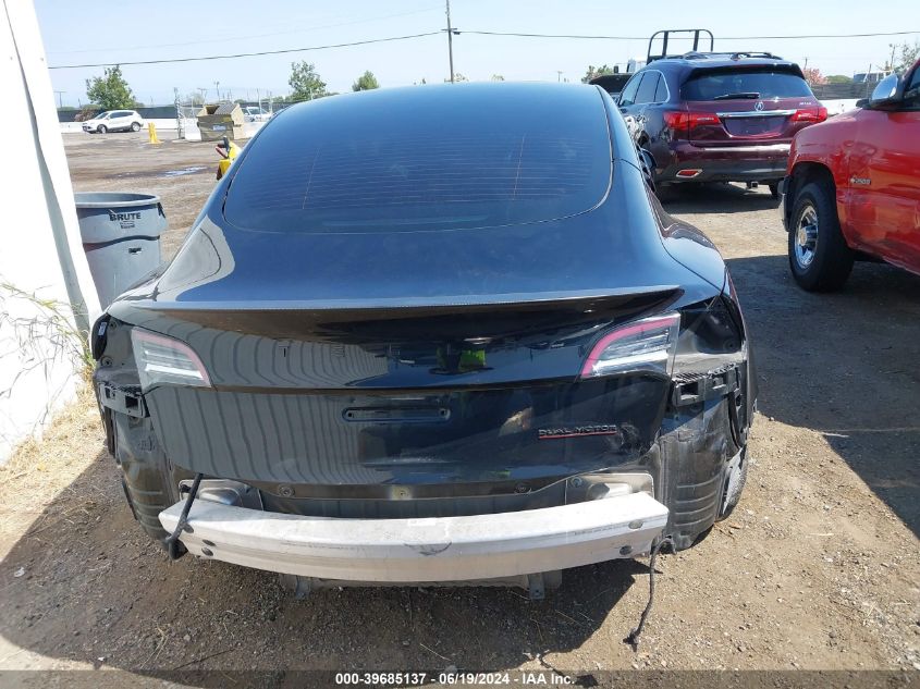 2022 Tesla Model 3 Performance Dual Motor All-Wheel Drive VIN: 5YJ3E1EC5NF130324 Lot: 39685137