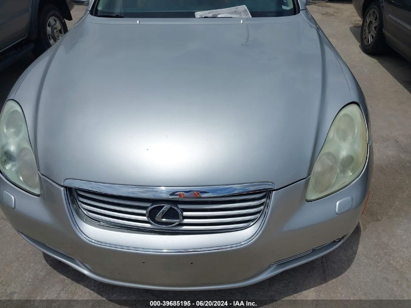 2002 Lexus Sc 430 VIN: JTHFN48Y920034128 Lot: 39685195