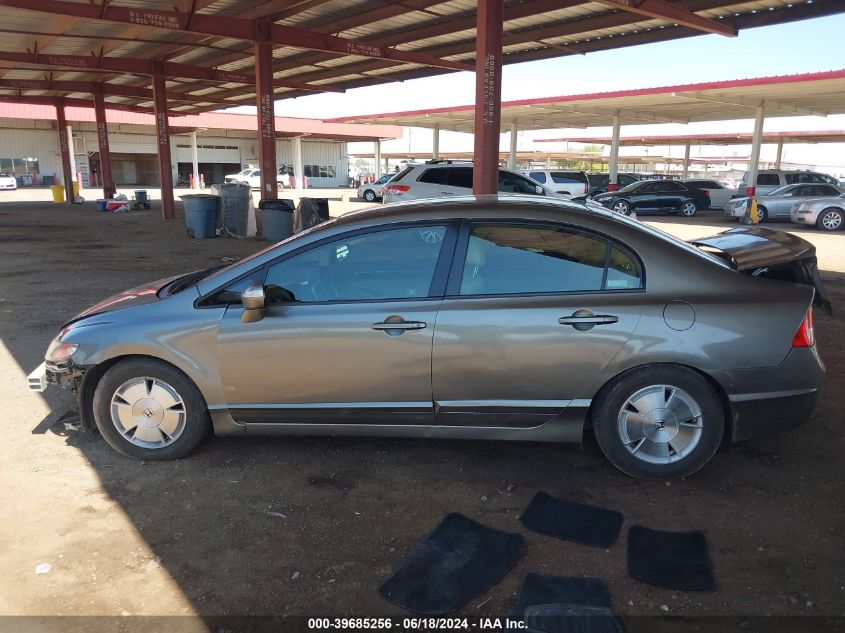 2008 Honda Civic Hybrid VIN: JHMFA36278S001498 Lot: 39685256