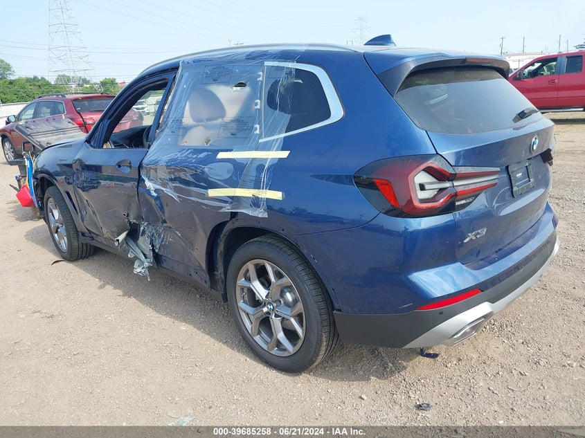 VIN 5UX53DP06N9L10603 2022 BMW X3 XDRIVE30I