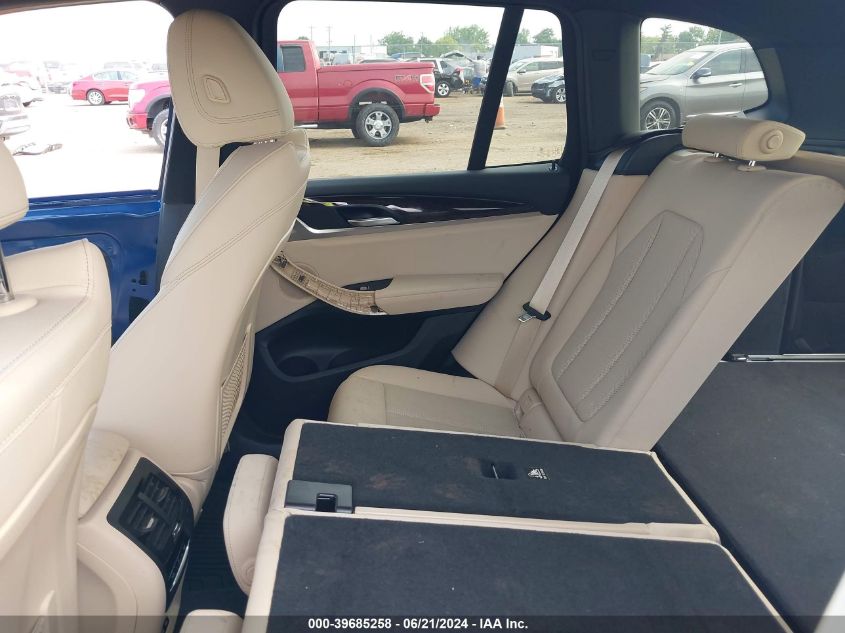 2022 BMW X3 xDrive30I VIN: 5UX53DP06N9L10603 Lot: 39685258