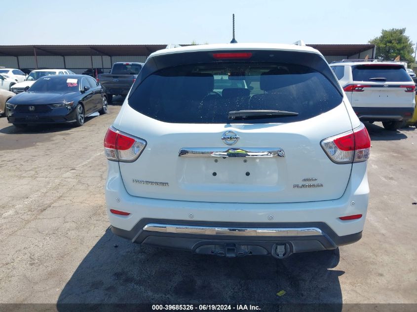 2015 Nissan Pathfinder Platinum VIN: 5N1AR2MM9FC622425 Lot: 39685326