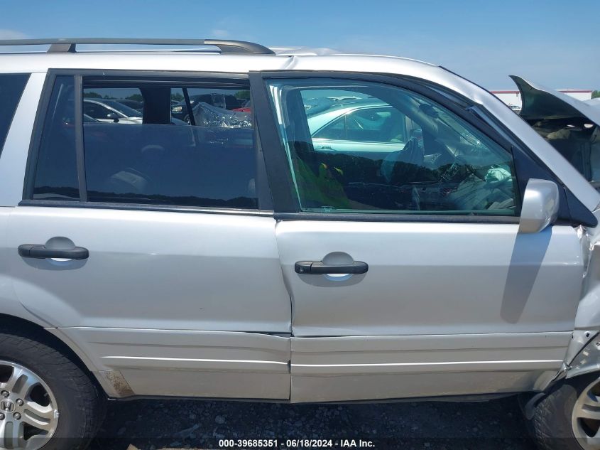 2004 Honda Pilot Ex-L VIN: 2HKYF185X4H542089 Lot: 39685351