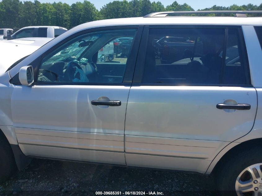 2004 Honda Pilot Ex-L VIN: 2HKYF185X4H542089 Lot: 39685351