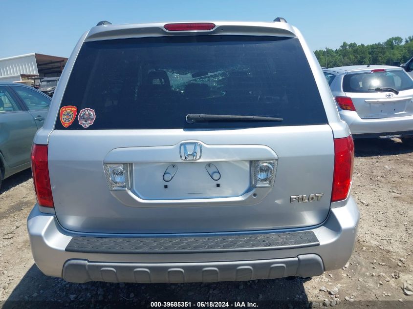 2004 Honda Pilot Ex-L VIN: 2HKYF185X4H542089 Lot: 39685351