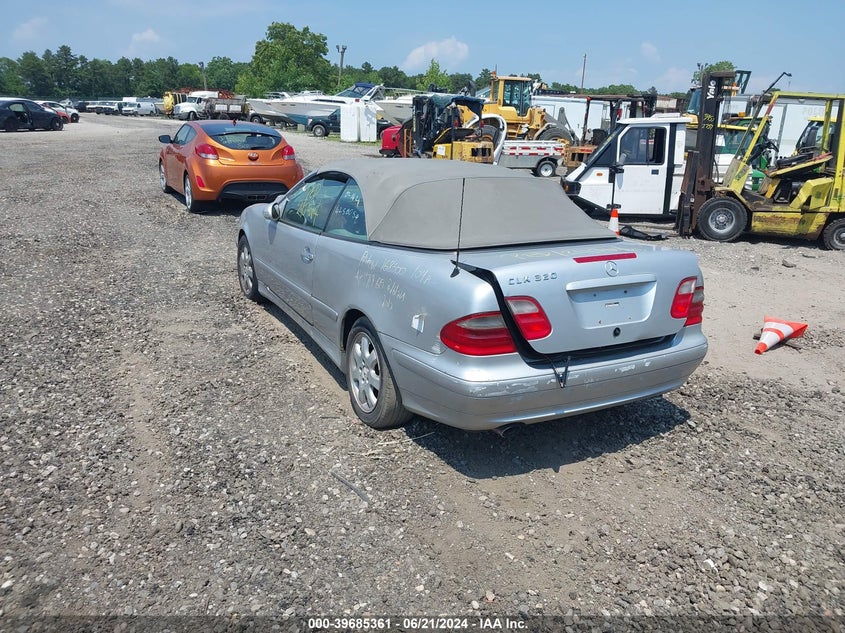 2001 Mercedes-Benz Clk 320 VIN: WDBLK65G51T083892 Lot: 39685361