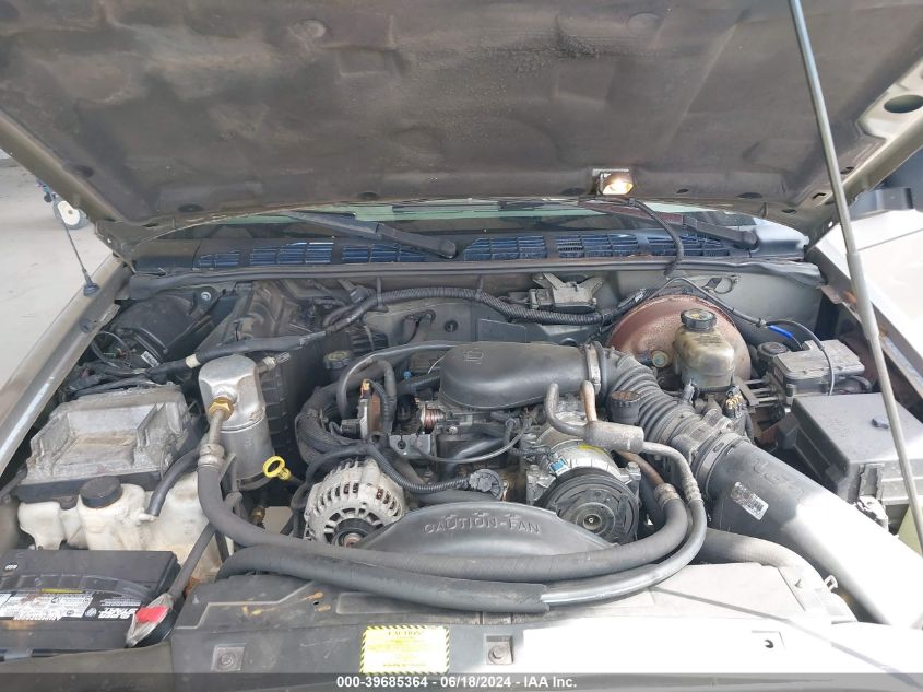 2001 Chevrolet Blazer Ls VIN: 1GNCS18W41K125036 Lot: 39685364