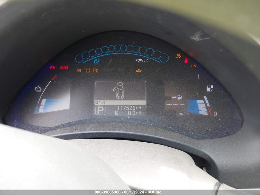 2011 Nissan Leaf Sl VIN: JN1AZ0CP4BT005323 Lot: 39685366