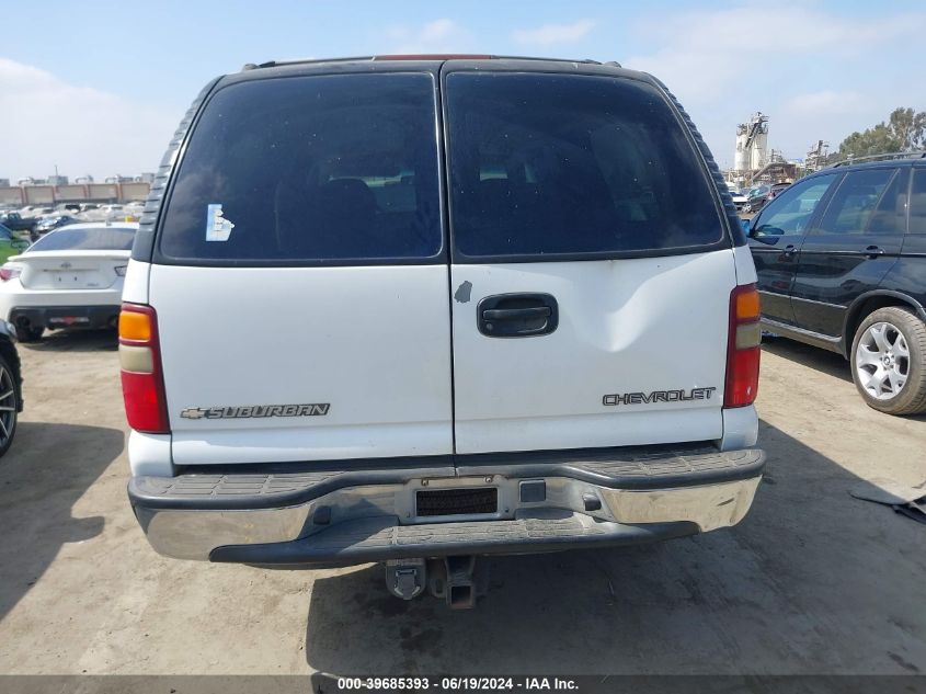 2002 Chevrolet Suburban C1500 VIN: 3GNEC16Z92G347566 Lot: 39685393