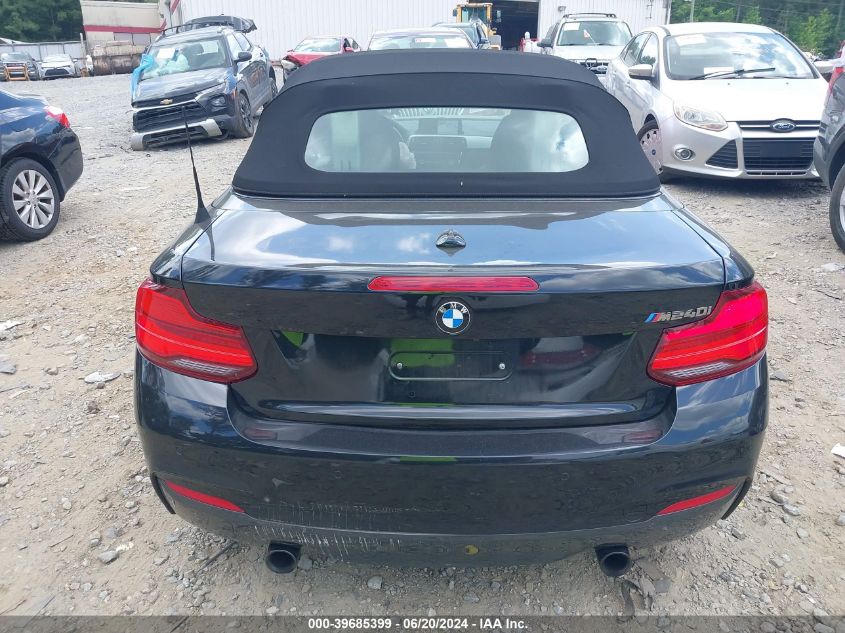 2019 BMW M240I VIN: WBA2N1C56KVC28694 Lot: 39685399