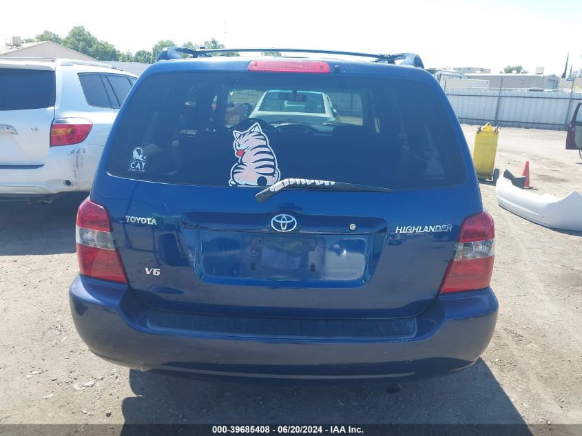 2006 Toyota Highlander V6 VIN: JTEDP21A860111111 Lot: 39685408