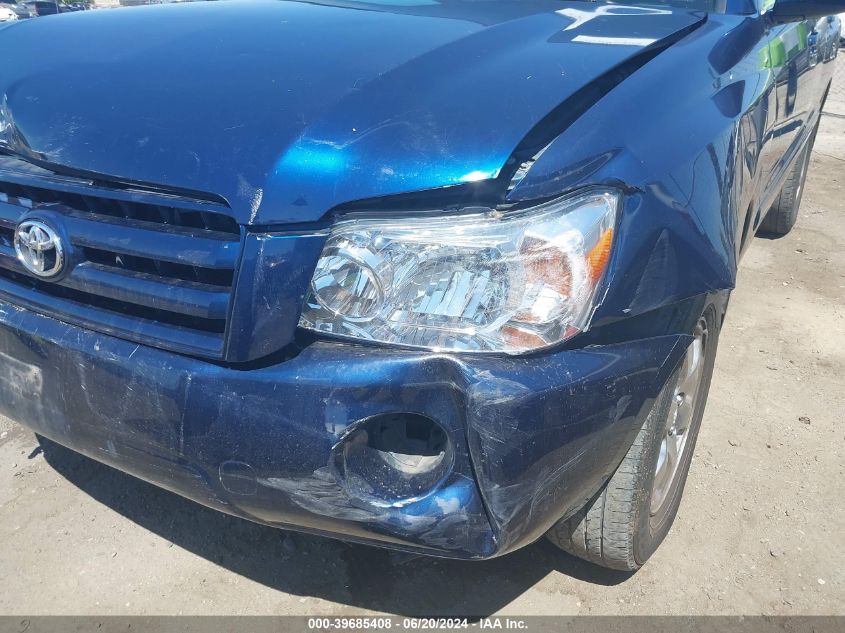 2006 Toyota Highlander V6 VIN: JTEDP21A860111111 Lot: 39685408