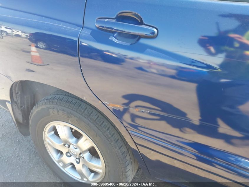 2006 Toyota Highlander V6 VIN: JTEDP21A860111111 Lot: 39685408