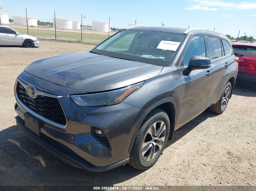 2022 TOYOTA HIGHLANDER VIN: 5TDGZRBH9NS565668