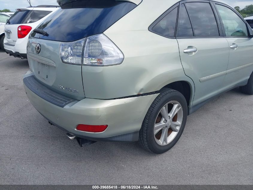 2008 Lexus Rx 400H VIN: JTJGW31U482008390 Lot: 39685418