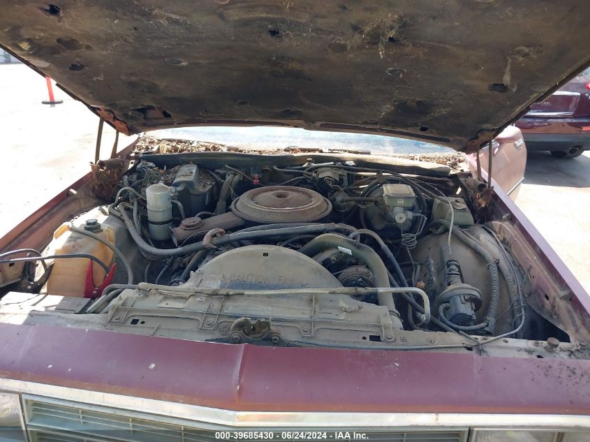 1984 Chevrolet Impala VIN: 1G1AL69H9EH147314 Lot: 39685430