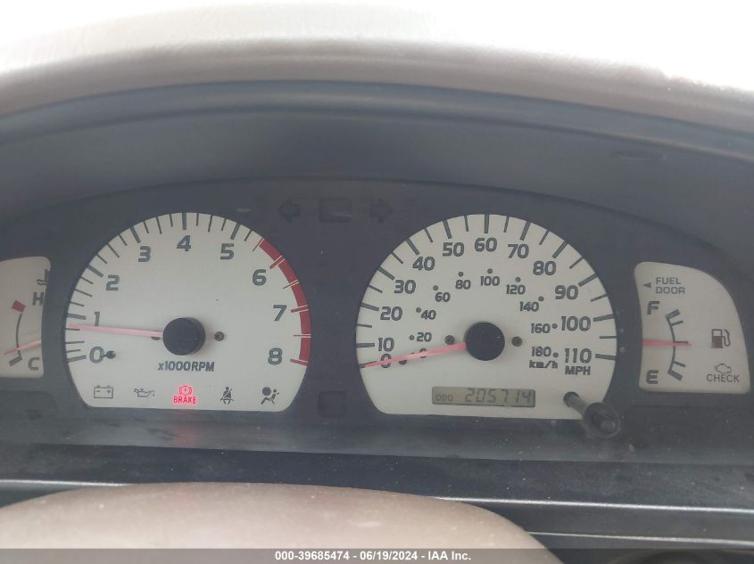 2002 Toyota Tacoma Prerunner V6 VIN: 5TESN92N22Z111580 Lot: 39685474