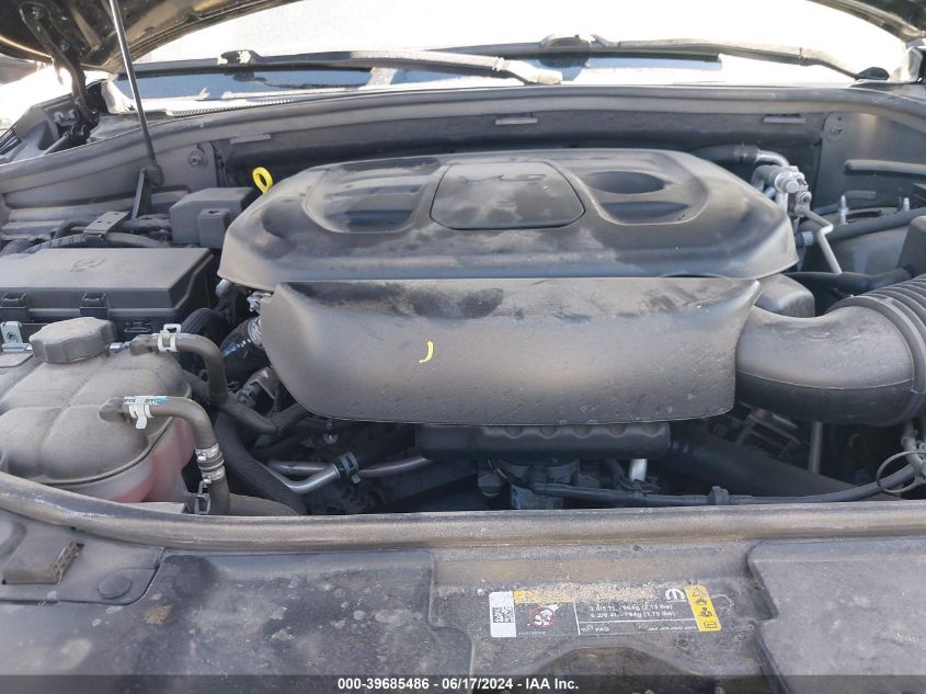 2022 Dodge Durango Gt Plus Awd VIN: 1C4RDJDGXNC104493 Lot: 39685486