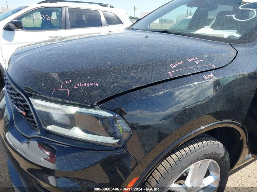 2022 Dodge Durango Gt Plus Awd VIN: 1C4RDJDGXNC104493 Lot: 39685486