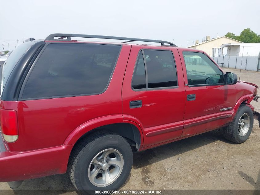 2003 Chevrolet Blazer Ls VIN: 1GNCS13X33K138198 Lot: 39685496