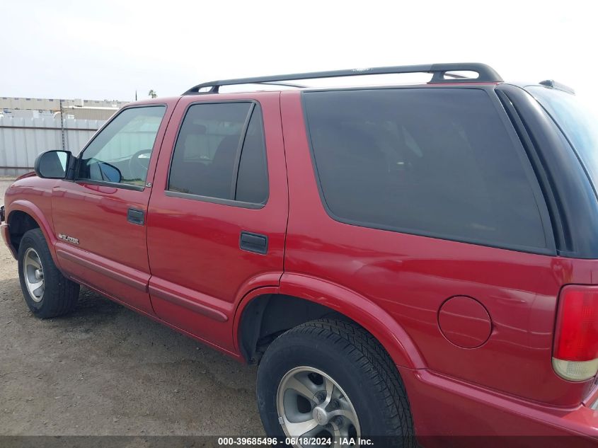 2003 Chevrolet Blazer Ls VIN: 1GNCS13X33K138198 Lot: 39685496