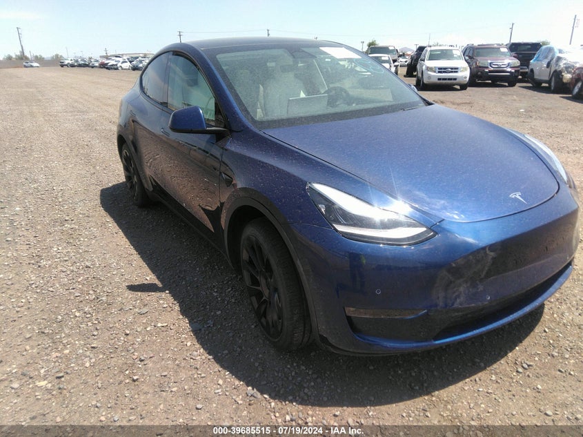 2021 TESLA MODEL Y LONG RANGE DUAL MOTOR ALL-WHEEL DRIVE 5YJYGDEE3MF151464