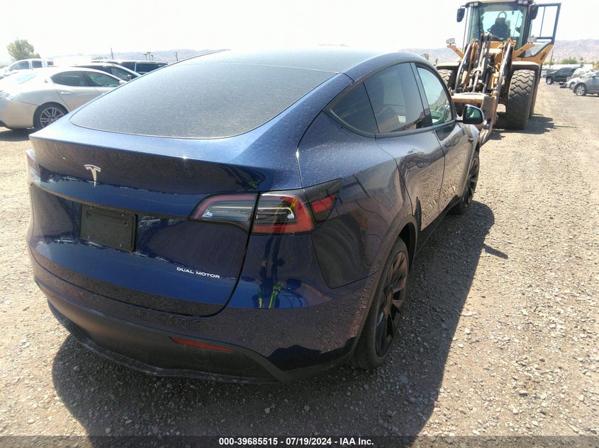 2021 TESLA MODEL Y LONG RANGE DUAL MOTOR ALL-WHEEL DRIVE 5YJYGDEE3MF151464