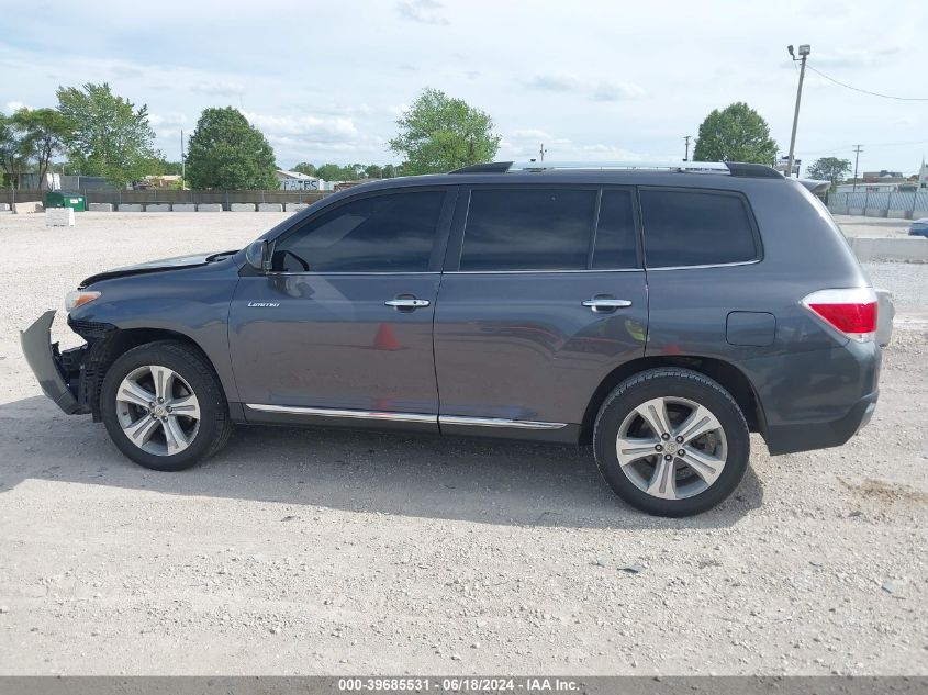 2013 Toyota Highlander Limited V6 VIN: 5TDDK3EH4DS226010 Lot: 39685531