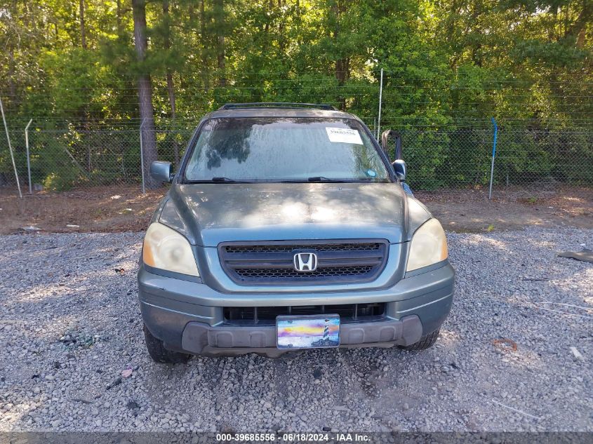 2005 Honda Pilot Ex-L VIN: 5FNYF18545B058936 Lot: 39685556