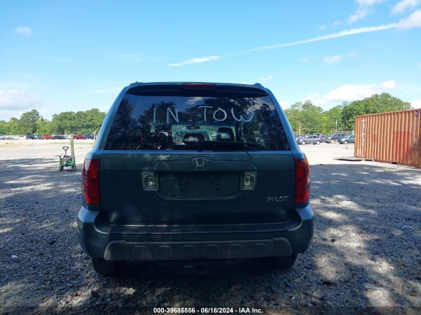2005 Honda Pilot Ex-L VIN: 5FNYF18545B058936 Lot: 39685556