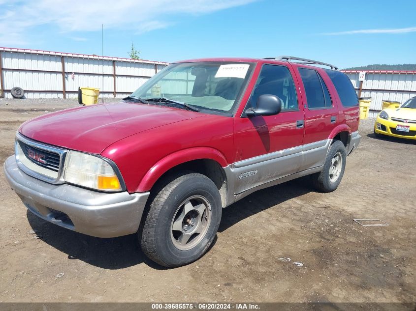 1998 GMC Jimmy Sle VIN: 1GKDT13W6W2549766 Lot: 39685575