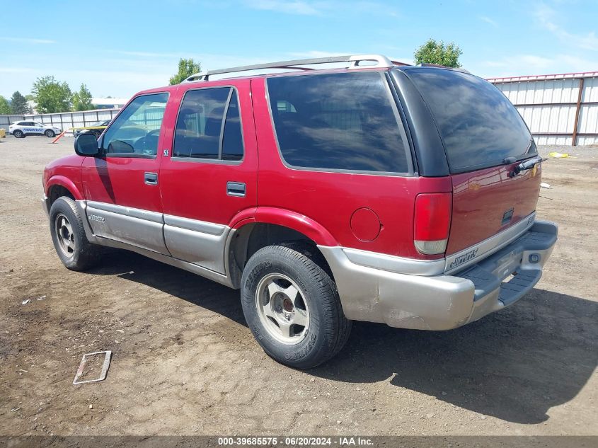 1998 GMC Jimmy Sle VIN: 1GKDT13W6W2549766 Lot: 39685575