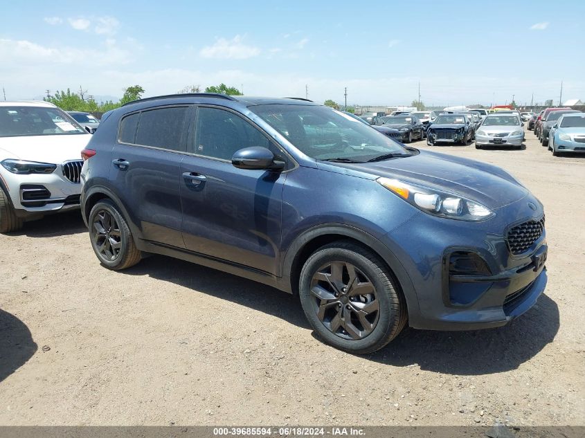 2022 Kia Sportage Nightfall Edition VIN: KNDP63AC1N7954679 Lot: 39685594