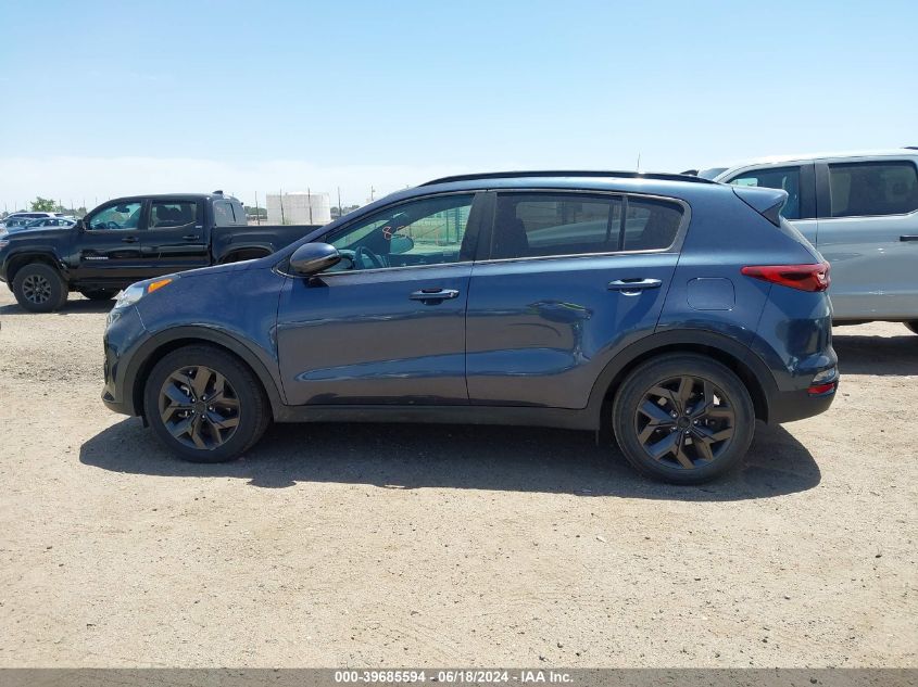 2022 Kia Sportage Nightfall Edition VIN: KNDP63AC1N7954679 Lot: 39685594