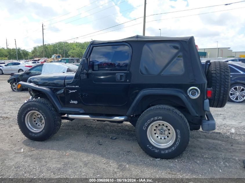2002 Jeep Wrangler Sport VIN: 1J4FA49S82P765819 Lot: 39685610