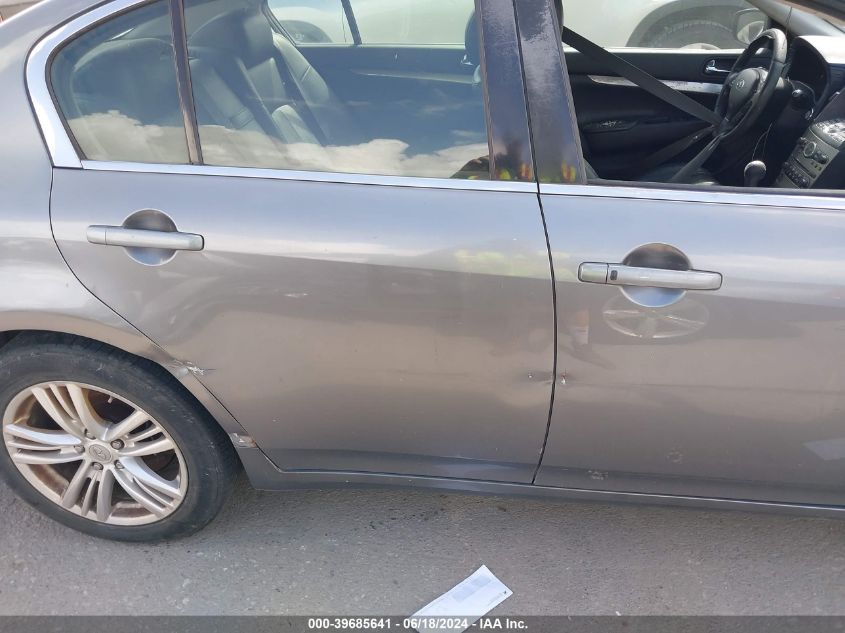 2010 Infiniti G37 VIN: JN1CV6AP3AM403691 Lot: 39685641