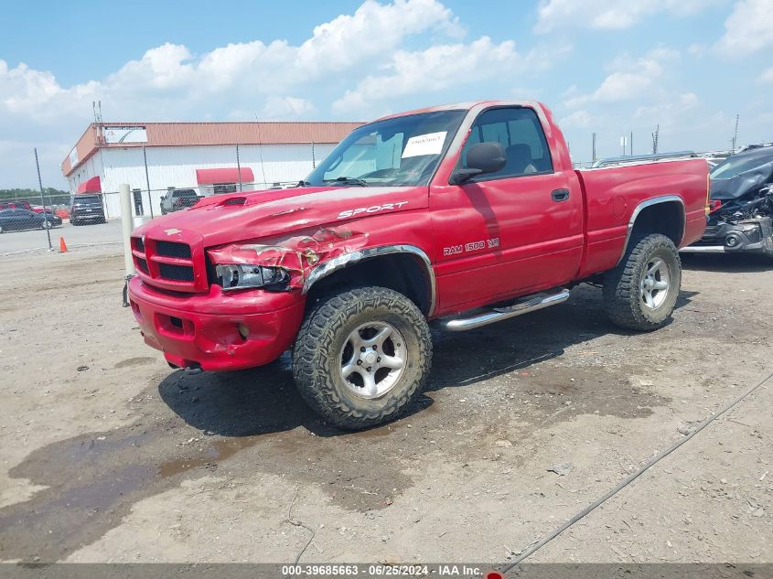 2001 Dodge Ram 1500 St VIN: 1B7HF16Z21S651939 Lot: 39685663