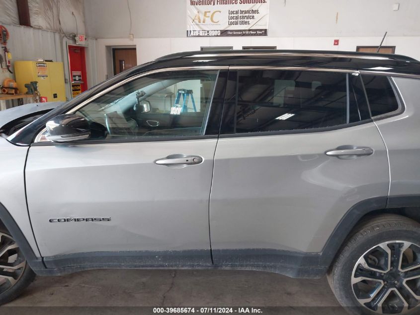 2022 Jeep Compass Limited 4X4 VIN: 3C4NJDCB2NT184035 Lot: 39685674