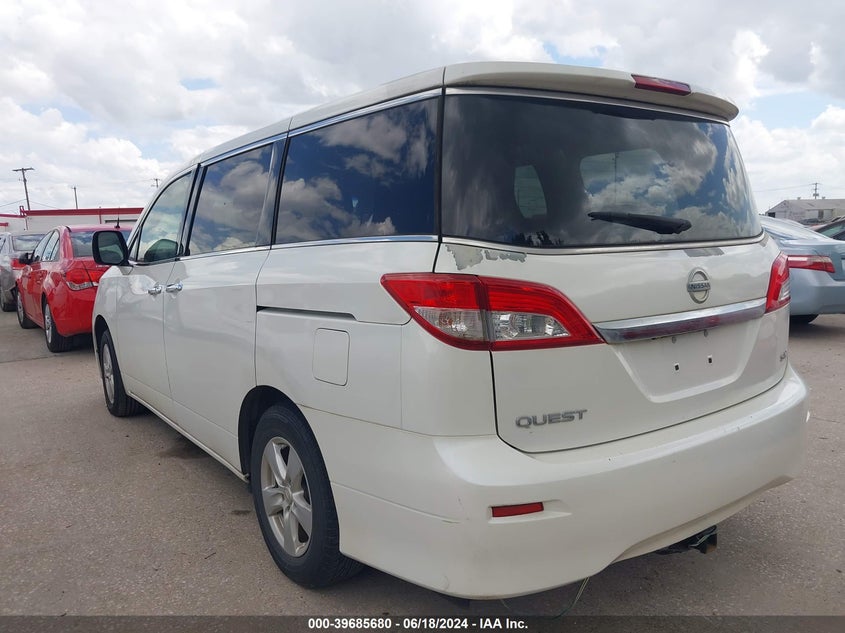 2014 Nissan Quest Le/S/Sl/Sv VIN: JN8AE2KP2E9100703 Lot: 39685680