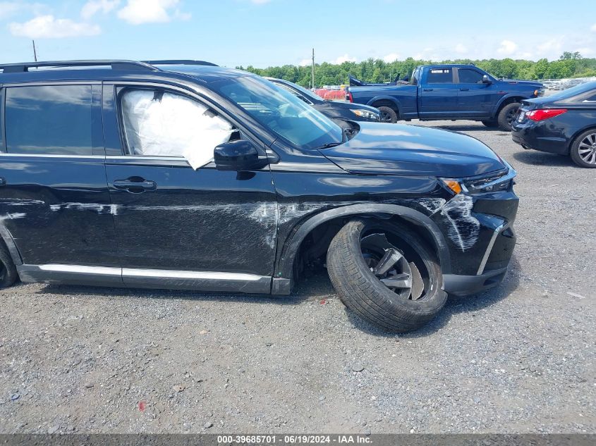 2023 Honda Pilot Awd Elite VIN: 5FNYG1H85PB025017 Lot: 39685701