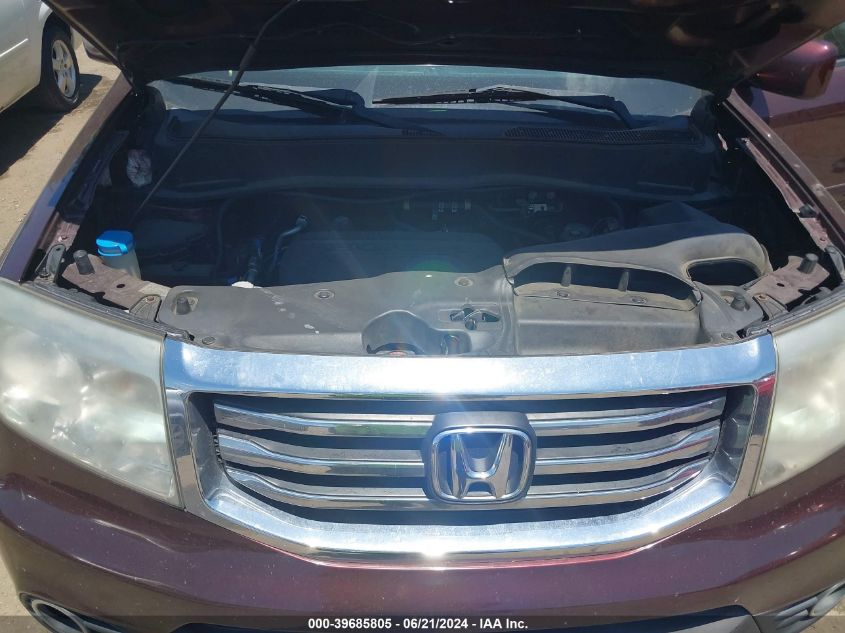 2012 Honda Pilot Ex-L VIN: 5FNYF4H66CB024357 Lot: 39685805