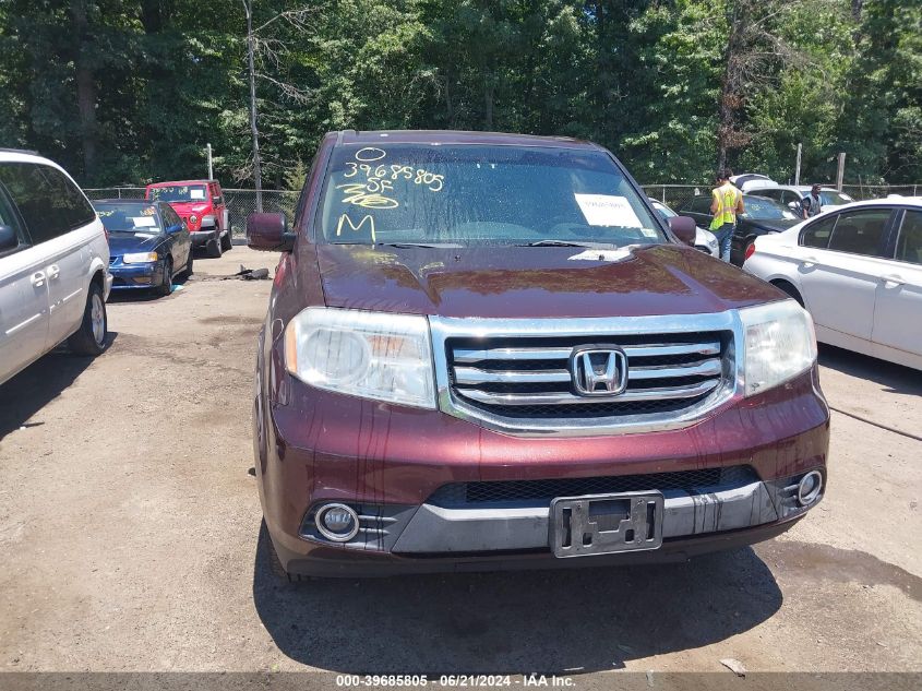 2012 Honda Pilot Ex-L VIN: 5FNYF4H66CB024357 Lot: 39685805