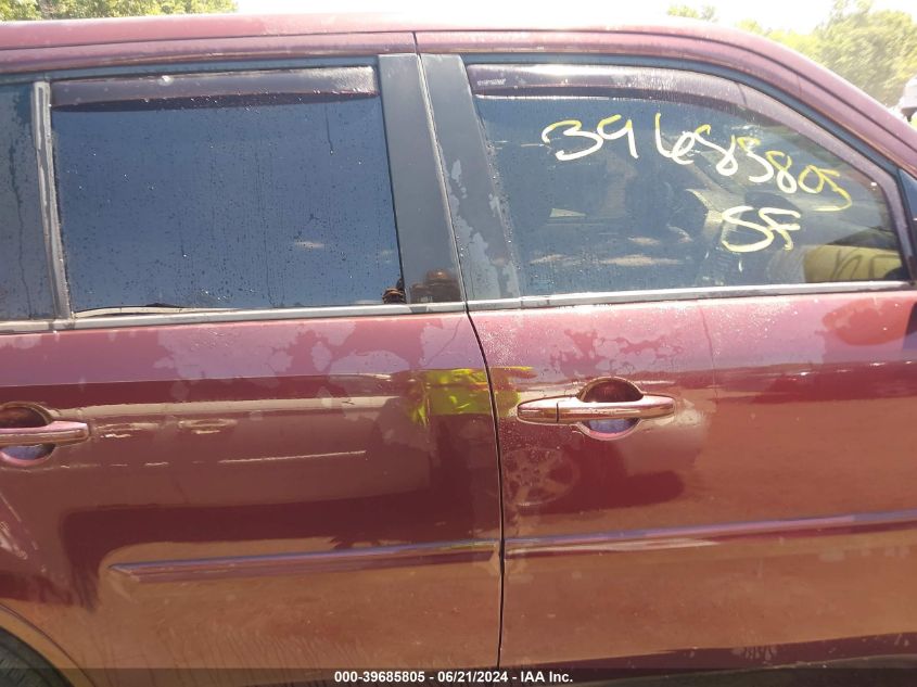 2012 Honda Pilot Ex-L VIN: 5FNYF4H66CB024357 Lot: 39685805